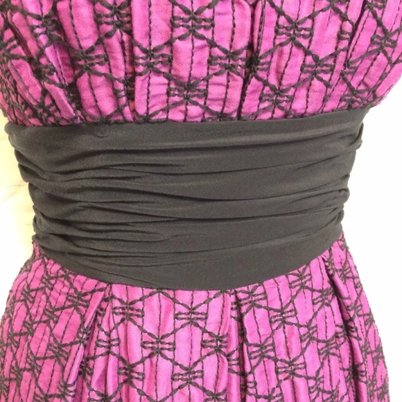 Tracy Reese fit flare dress sleeveless purple 4 - Picture 2 of 6